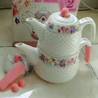 کتری قوری سرامیکی کاملا نو استفاده نشده