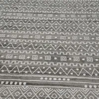 گلیم طوسی سفید