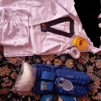 لباس تکواندو۴تا۷سال)کاپ لثه ساق بندساق پا(سن۹تا۱۲