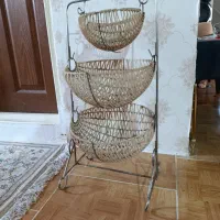 سبد سه طبقه سیب زمینی و پیاز