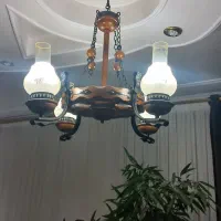 لوستر چوبی ویل ۴ شاخه دارکار برند ck