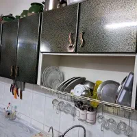 کابینت فلزی|آب‌چکان و نظم‌دهنده ظروف|قم, انصار‌الحسین|دیوار