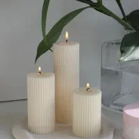 شمع استوانه شیاردار ژورنالی