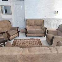 مبلمان ۷نفره و میز تلفن|مبلمان خانگی و میز عسلی|نیشابور, شهرک قدس|دیوار