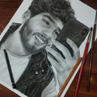 سفارش نقاشی سیاه قلم