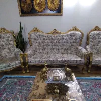 مبلمان ۹ نفره سلطنتی|مبلمان خانگی و میز عسلی|گلبهار, شهر جدید گلبهار|دیوار