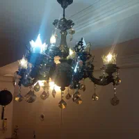 لوستر پنج شاخه  برنجی ۲عدد