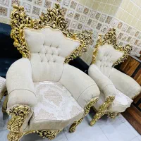 مبل سلطنتی ۹ نفره+ساعت ایستاده+بوفه(اقساطی)