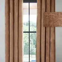 دستک پرده مخمل نسکافه ای مدرن