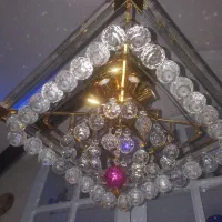 لوستر کریستال شیک ومدرن|لوستر و چراغ آویز|کرمانشاه, |دیوار