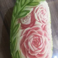 حکاکی میوه و هندوانه|خدمات پذیرایی، مراسم|الوند, |دیوار