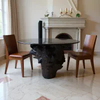 میز چوبی ازتنه درخت