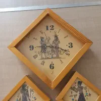 ساعت دیواری چوبی