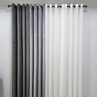 پرده زخیم پانچ مینیمال ۱۰۰هزار حریر|پرده، رانر، رومیزی|پرند, |دیوار