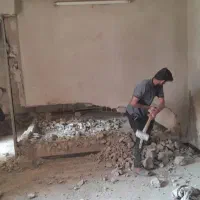 تخریب کاری صفر تاصد با ابزار کامل با کارگر زرنگ