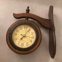 ساعت چوبی دو طرفه