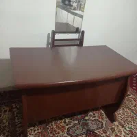 میز کامپیوتر وکار تمیز محکم چوب گرد