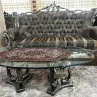 مبل سلطنتی ۸نفره با میز نهارخوری ۸نفره بامیزعسلی|مبلمان خانگی و میز عسلی|چابکسر, |دیوار