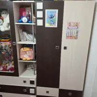 کمد دوتکه  و تخت خواب  سالم و تمیز وخوشخواب