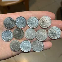 تعداد ۱۲ عدد سکه نقره یکهزار دینار احمد شاه قاجار|کلکسیون سکه، تمبر، اسکناس|کرمانشاه, |دیوار