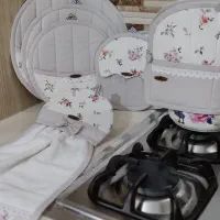 سرویس آشپزخونه جهیزیه عروس اقساطی|سفره، حوله، دستمال آشپزخانه|اردبیل, |دیوار
