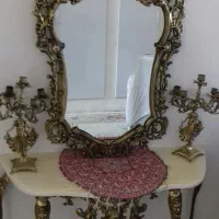 آینه شمعدان برنج