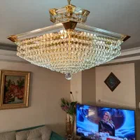 لوستر هشت شاخه کریستالی