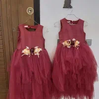 لباس پیراهن مجلسی کودک دوقلو قیمت توافقی