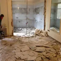 تخریب‌کلی‌وجزی‌/کندن‌سرامیک‌کف‌وبدنه