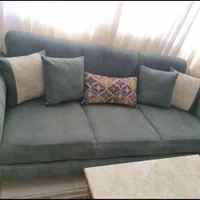 مبلمان راحتی ۷ نفره به همراه جلومبلی و کنسول ست|مبلمان خانگی و میز عسلی|تهران, جوادیه|دیوار