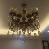 لوستر ۳عدد برنز  لباسشویی ۲قلو مکس|لوستر و چراغ آویز|کرج, عظیمیه|دیوار