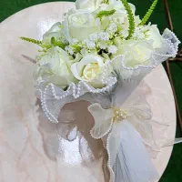 دسته گل عروس|گل مصنوعی|الوند, |دیوار