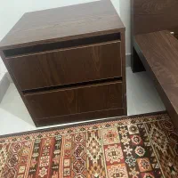 تخت خواب 2 نفره با کمد چوب ام دی اف|تخت و سرویس خواب|رامسر, |دیوار