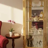 بوفه ویترین چوب راش