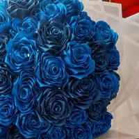 دسته گل ربانی 55 شاخه|گل مصنوعی|رباط‌کریم, رباط‌کریم|دیوار