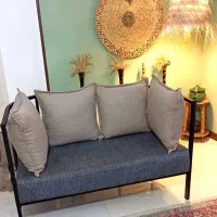 نیم ست راحتی آهن و پارچه