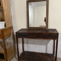 کنسول،اینه کنسول چوبی.چوب روسی