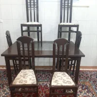 میز نهارخوری ۶نفره مناسب باغ و|میز و صندلی غذاخوری|تربت‌حیدریه, مظفریه|دیوار