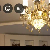 لوستر برنجی در حد نو ۲عدد|لوستر و چراغ آویز|شهرکرد, |دیوار