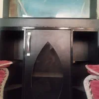 اکواریوم با وسایل و کمد ام دی اف پایه دار