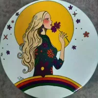 دیوارکوب نقاشی شده