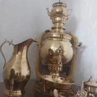 میز برنزو سماور وپارچ برنز|مبلمان خانگی و میز عسلی|ملایر, |دیوار