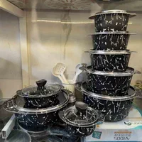 قابلمه ملورین ۱۶پارچه پرتوضخیم سنگین فرو ماکروفر