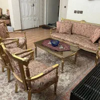 مبلمان استیل همراه تالار خوری ۸نفره|مبلمان خانگی و میز عسلی|تهران, گیشا|دیوار