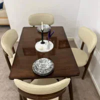میز غذا خوری ۴نفره صفحه پولیش