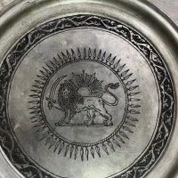 سینی قلم زنی/دیوارکوب قلم زنی|کلکسیون اشیاء عتیقه|تهران, خواجه نظام الملک|دیوار