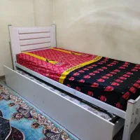 دو تخت خواب کم جا کشو تخت|تخت و سرویس خواب|قدس, شهر‌قدس|دیوار