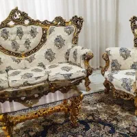 مبل سلطنتی چوب تمام راش|مبلمان خانگی و میز عسلی|نسیم‌شهر, |دیوار