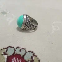 انگشتر فیروزه کهنه سایز ۶۴|جواهرات|تویسرکان, |دیوار