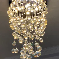 لوستر کریستال رنگ شامپاینی|لوستر و چراغ آویز|تهران, تهرانپارس غربی|دیوار